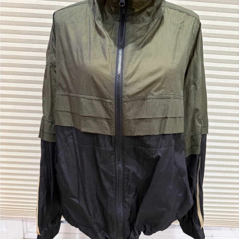 Olive and Black Track Jacket Women's - Picture 3 of 10